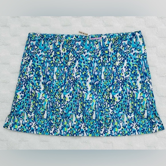 Lilly Pulitzer Ella Skort It's A Stretch Giraffes sz  14Bamboo zipper pull charm - Picture 2 of 11
